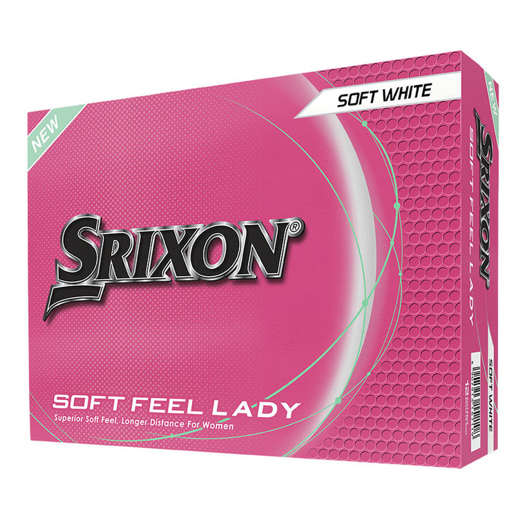 Srixon Soft Feel Lady Golf Balls (Soft White, 12pk) 1 dz 2025 NEW