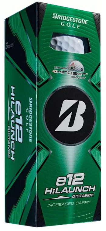 Bridgestone e12 HiLaunch Distance Golf Balls (White, 3pk) 1 Sleeve 2025 NEW