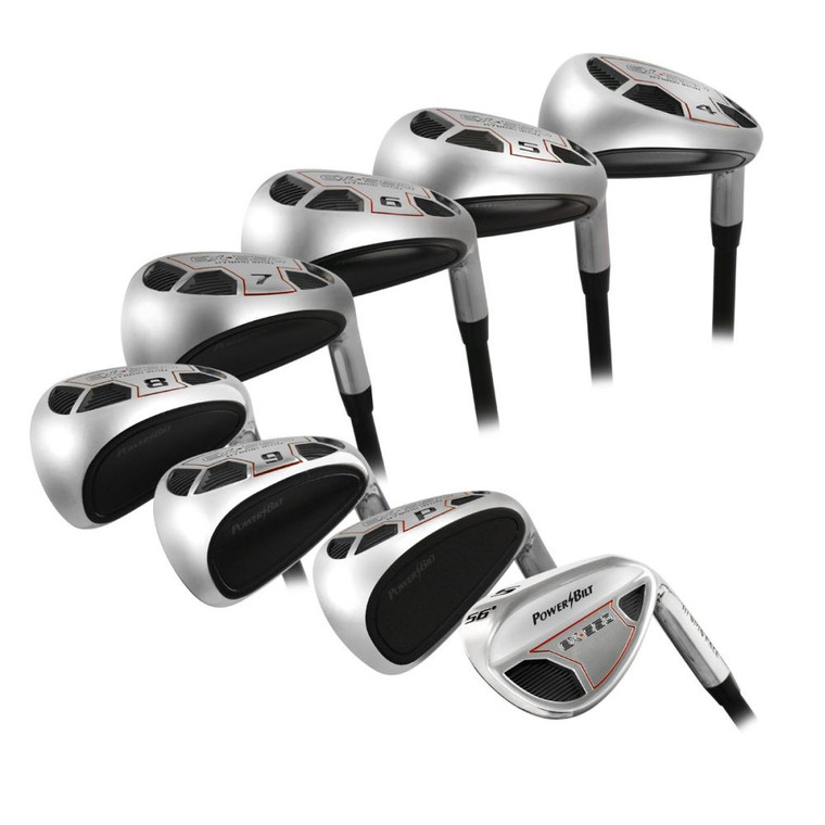 Powerbilt EX-550 Hybrid/Irons Set 4-PW+SW (Graphite, SENIORS) Golf NEW