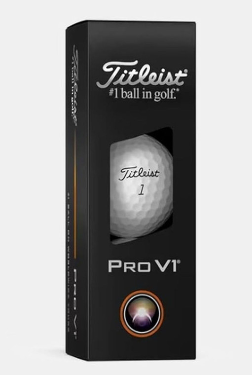 Titleist Pro V1 Golf Balls (White, 3pk) 1 Sleeve 2025 NEW