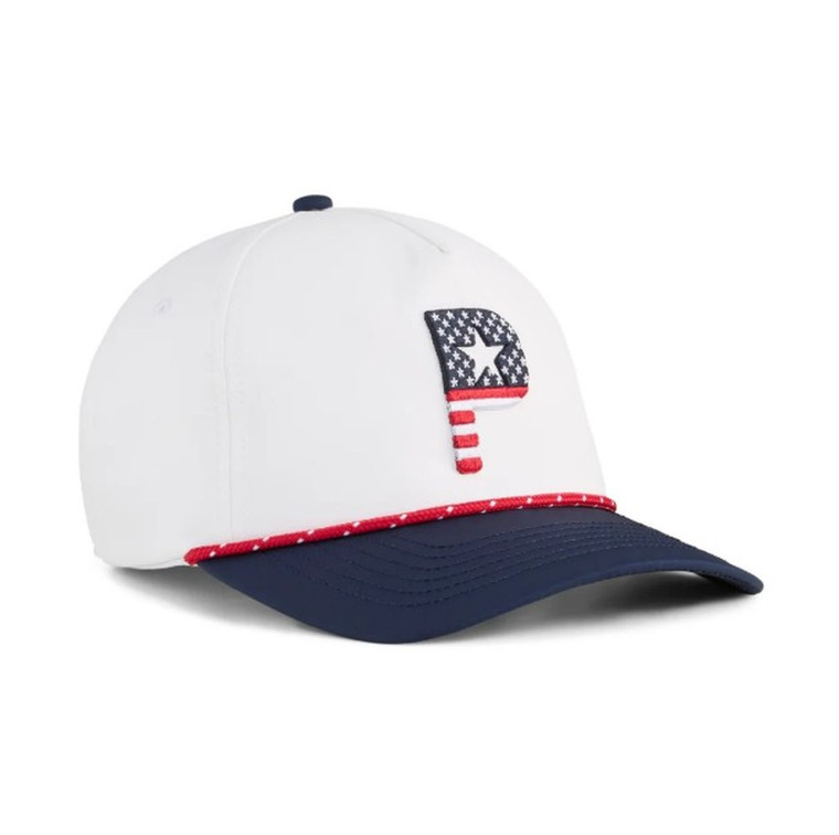Puma Pars & Stripes 5-Panel Hat (Adjustable) Golf Cap 2025 New