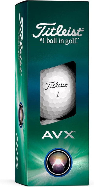 Titleist AVX Golf Balls (White, 3pk) 1 Sleeve 2024 NEW Titleist AVX Golf Balls (White, 3pk) 1 Sleeve 2024 NEW