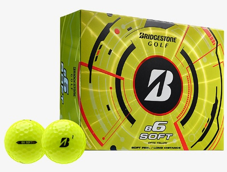 Bridgestone e6 Soft Golf Balls (Yellow, 24pk) 2dz 2025 NEW Bridgestone e6 Soft Golf Balls (Yellow, 24pk) 2dz 2025 NEW