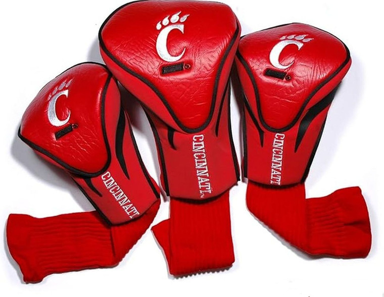 Team Golf Contour Golf Club Headcovers 3pk (Cincinnati Bearcats) NCAA NEW