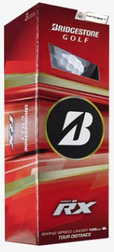 Bridgestone Tour B-RX Mindset Golf Balls (White, 3pk) 1 Sleeve  2026 NEW