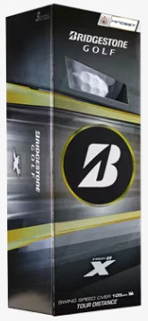 Bridgestone Tour B-X Mindset Golf Balls (White, 3pk) 1 Sleeve  2026 NEW