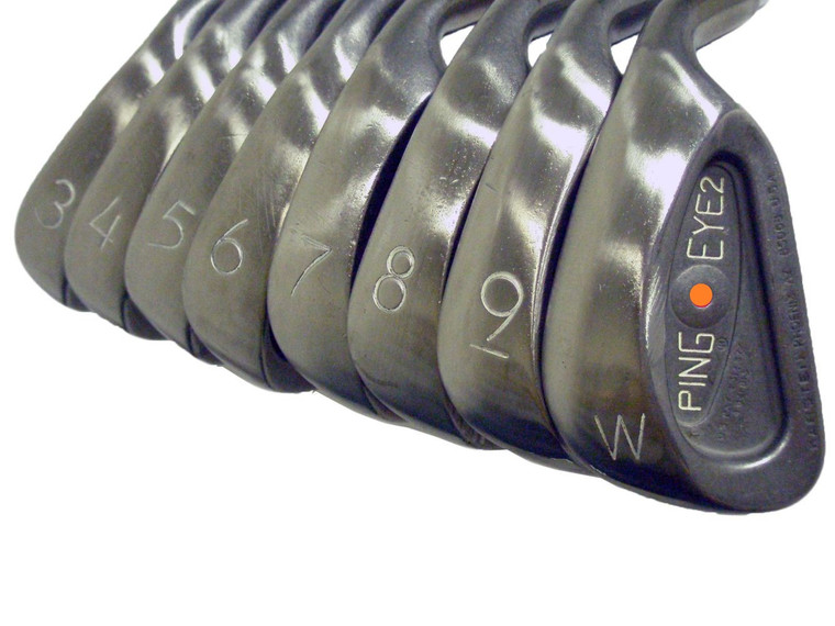 Ping Eye 2 Plus-No-Plus Iron Set 3-PW Orange (Steel ZZ-Lite) RARE Golf Clubs