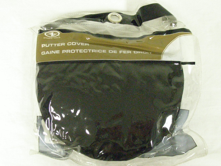 Athletic Works Putter Cover (Mallet Putter, Black) Golf NEW