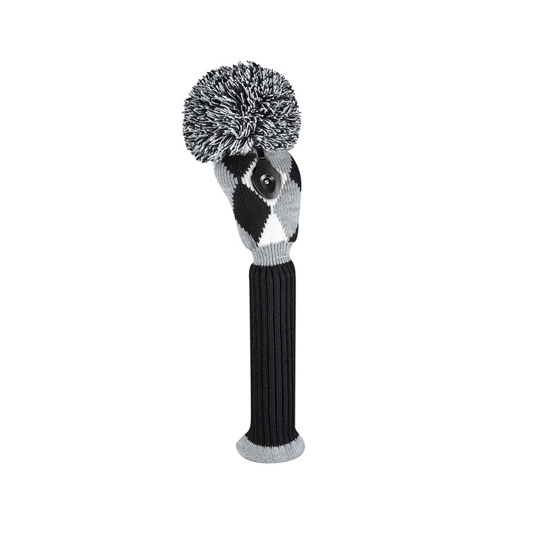 Just 4 Golf Diamond Fairway Headcover (Grey/Black/White) J4G NEW