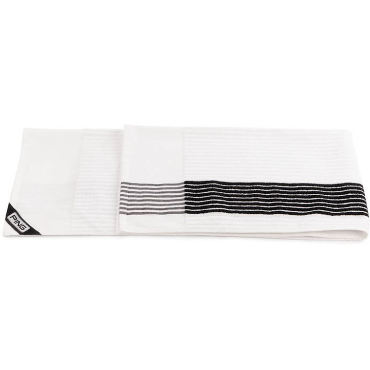 Ping 2021 Players Towel (White/Black, 44" x 21") Golf NEW