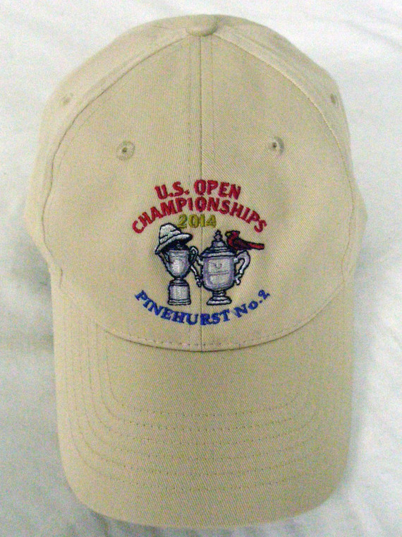U.S. Open Championships 2014 Pinehurst No. 2 Structured Golf Hat (Tan, OSFA) NEW