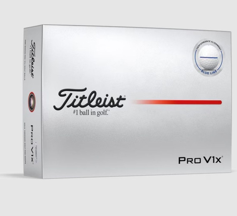 Titleist Pro V1x Performance Alignment Golf Balls (White/Blue, 12pk) 2025 NEW