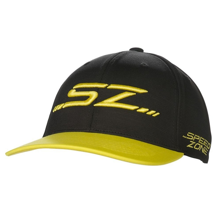 Cobra Speedzone 110 Snapback Cap (Black/Yellow, Adjustable) 2020 NEW
