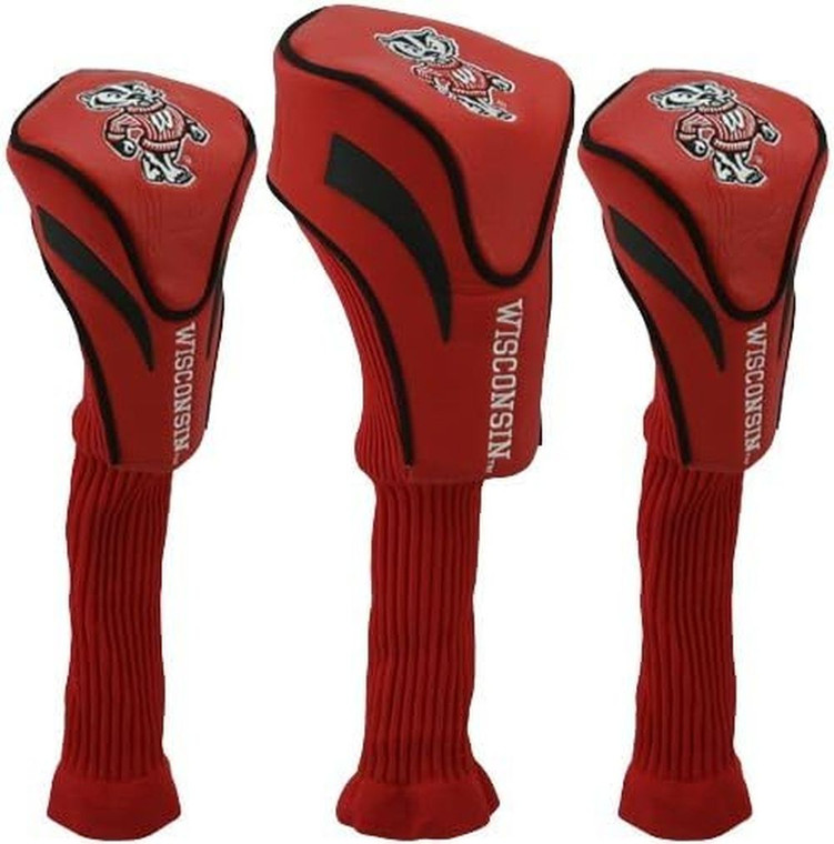 Team Golf Contour Golf Club Headcovers 3pk (Wisconsin Badgers) NCAA NEW