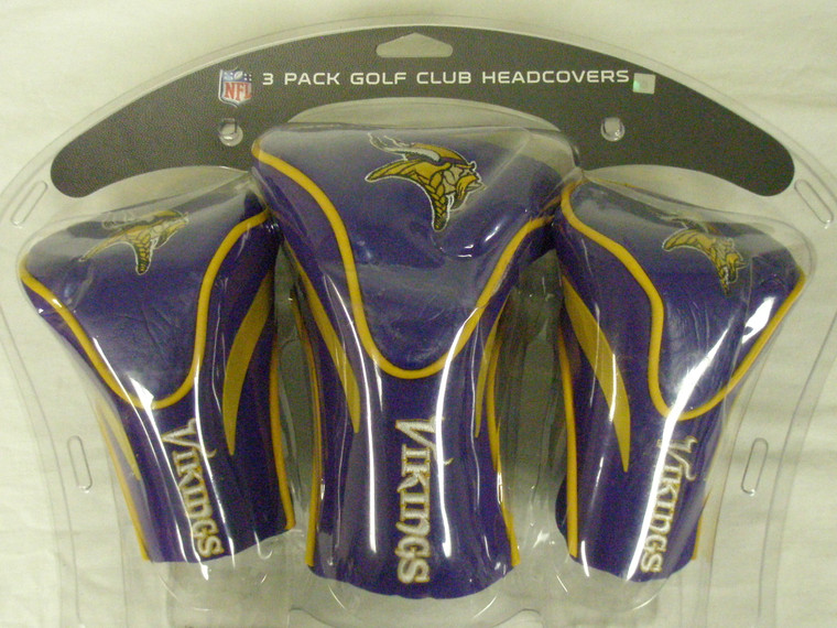 Team Golf Minnesota Vikings Headcovers 3pk NFL NEW