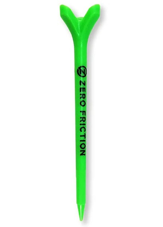 Zero Friction Power 3-Prong Tees (4", Green, 8pk) Golf NEW