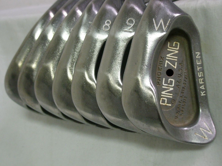 Ping Zing Irons Set 4-PW Black Dot (Steel KT-M Stiff, +1" LONG) Golf Clubs