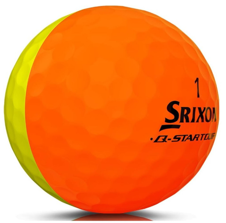 Srixon Q-Star Tour Divide Golf Balls (Brite Yellow/Orange, 3pk) 1 Sleeve 2024 NEW