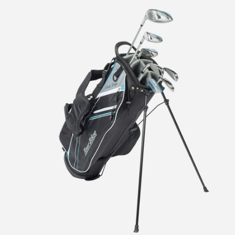 Tour Edge TE-200 Lady Edge Half Set (8pc, Silver/Blue, PETITE, LEFT) 2025 NEW
