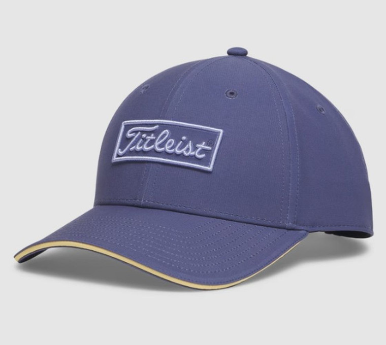 Titleist Golden Hour Oceanside Hat (Crown Blue/Lavender/Gold, Adj) 2026 Cap NEW