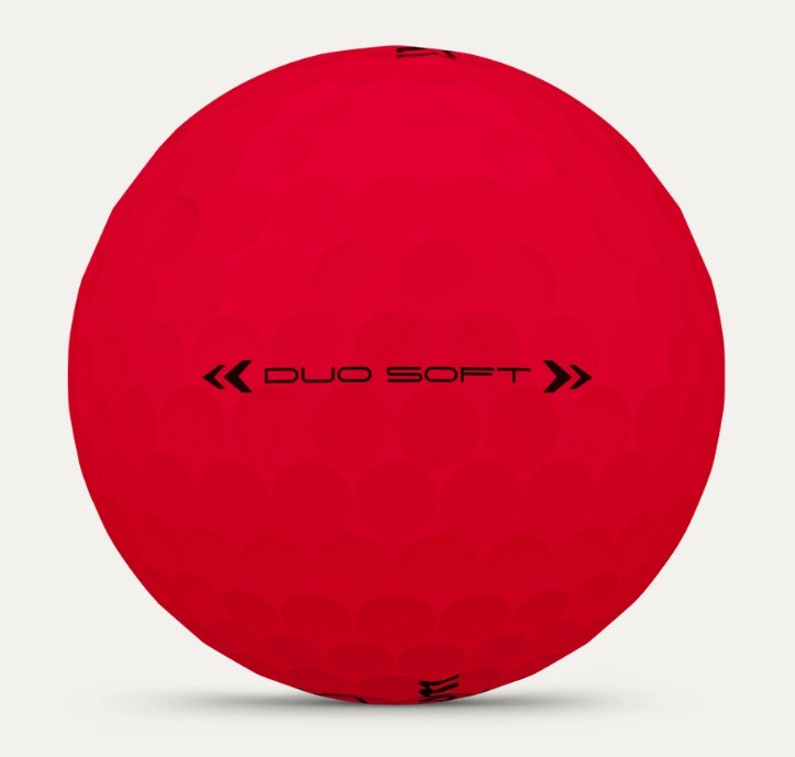 Wilson Staff Duo Soft Golf Balls (Red, 3pk) 1 Sleeve 2025 NEW