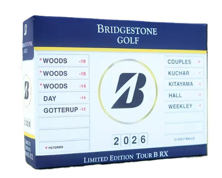Bridgestone Tour B-RX Learderboard LE Golf Balls (White, 12pk) 2026 1 Dozen NEW