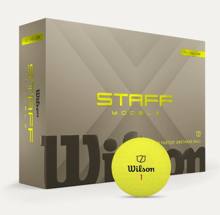 Wilson Staff Model X Golf Balls (Yellow, 12pk)  1dz 2026 NEW