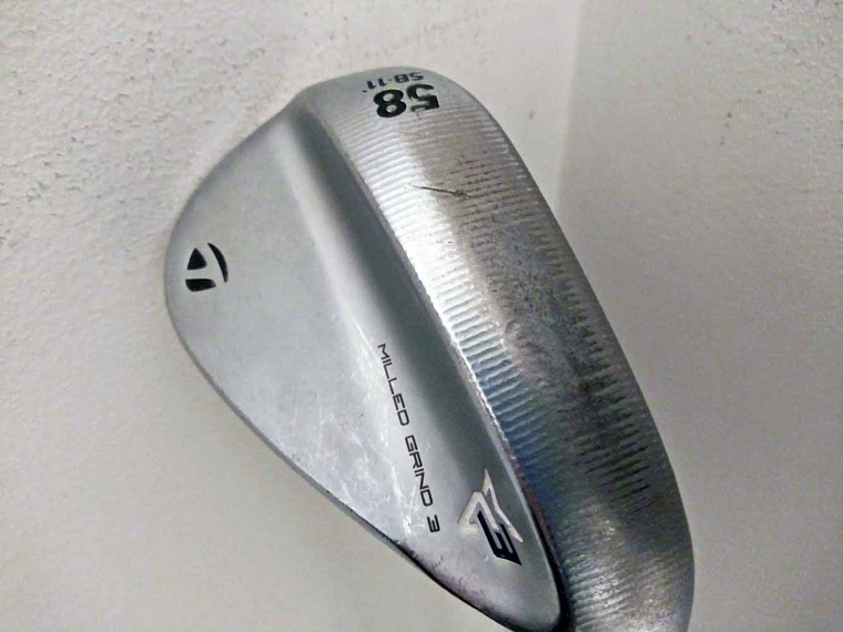 Taylor Made Milled Grind 3 Chrome SB Lob Wedge 58* 11* (Steel) LW Club