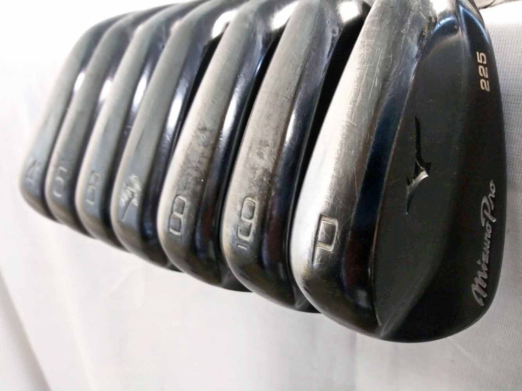 Mizuno Pro 225 Black Irons Set 4-PW (Steel Dynamic Gold 105 Black Onyx STIFF)