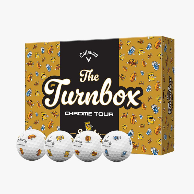 Callaway Chrome Tour Turnbox Golf Balls (White, 24pk) 2dz 2025 NEW