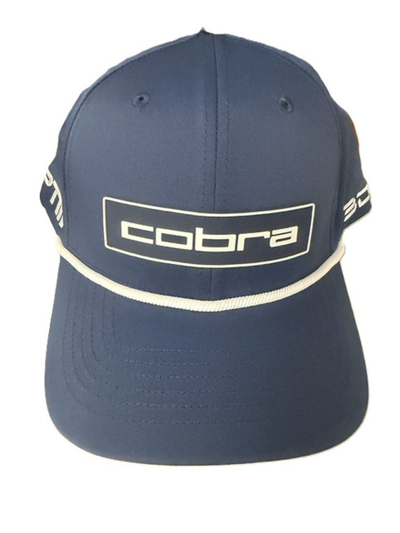 Cobra Tour Tech Rope Logo Cap (Deep Navy/White, Adjustable) Golf Hat 2026 NEW