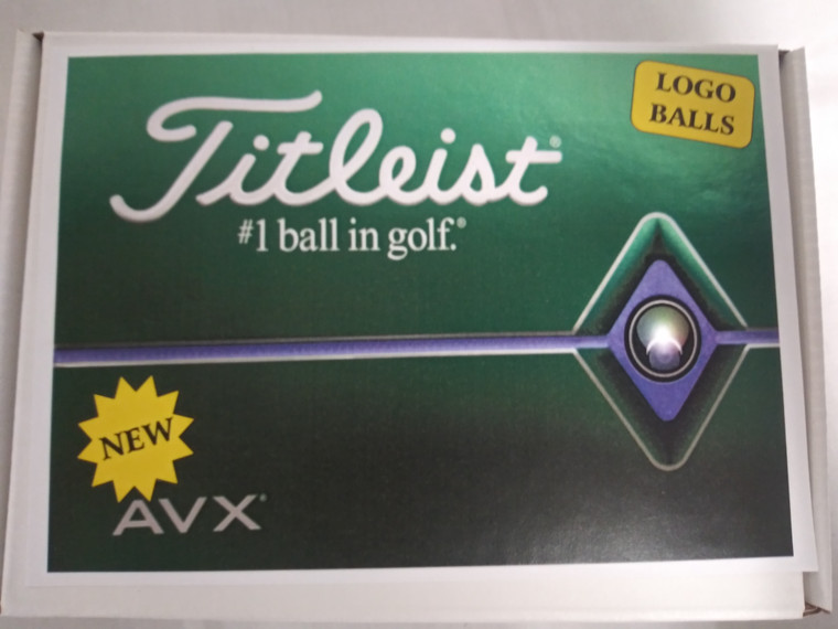 Titleist AVX Golf Balls (White, 12pk, OUT OF BOX, Logos) Clam Shell 2020 NEW
