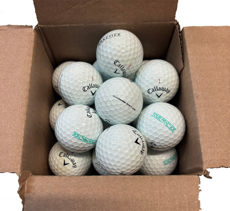 Callaway Chrome Soft X Practice Balls (White, 25pk) Golf 2022 PRE-OWNED - GRADE A