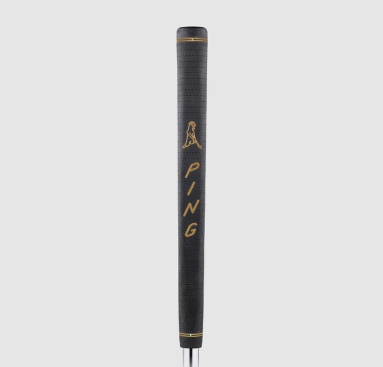 Ping Golf Pride PP58 Midsize Non-Cord Putter Grip (Black/Gold, .580) NEW