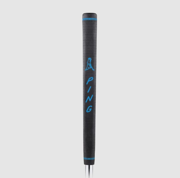 Ping Golf Pride PP58 Midsize Non-Cord Putter Grip (Black/Blue, .580) NEW