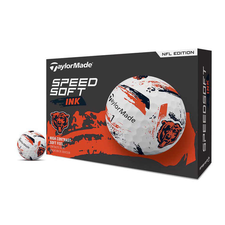 Taylor Made SpeedSoft Ink Golf Balls (Chicago Bears, 12pk) NFL 1dz 2026 NEW