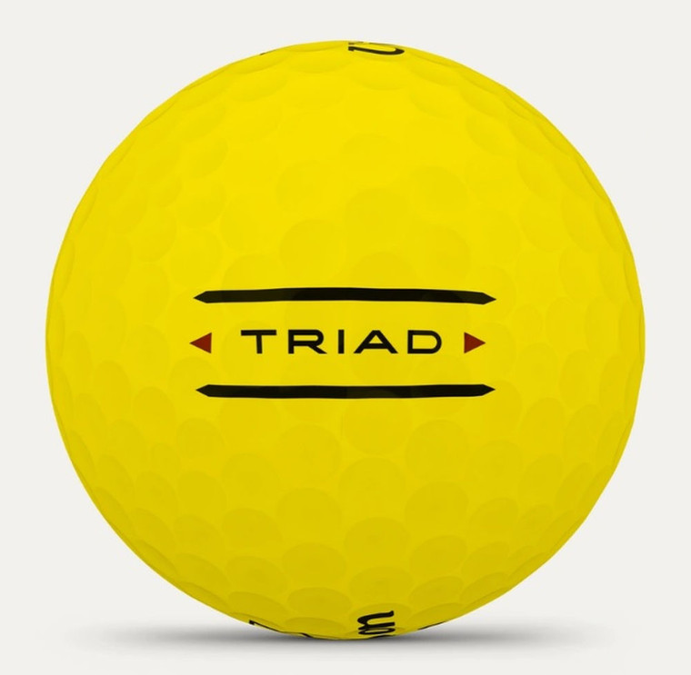 Wilson Staff Triad Golf Balls (Yellow, 3pk) 1 Sleeve 2025  NEW