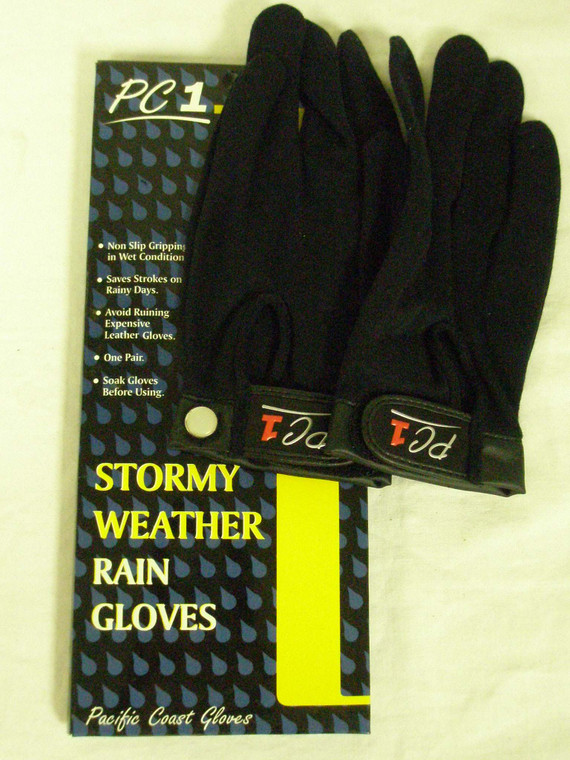 Pacific Coast PC1 Rain Gloves (LADIES PAIR SMALL) Black NEW