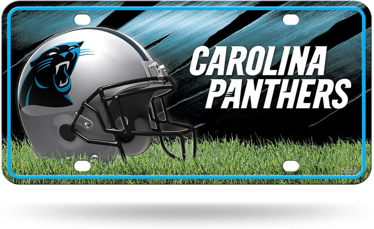NFL Team License Plate (Carolina Panthers, Helmet) NEW