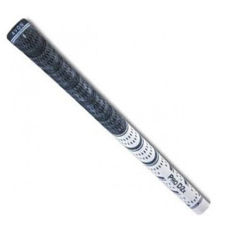 Avon Pro D2x Half Cord Golf Grip (Black/White, Standard) .580 NEW Avon Pro D2x Half Cord Golf Grip (Black/White, Standard) .580 NEW