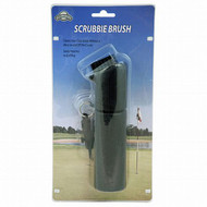 On Course Scrubbie Brush (Black, Easily Attaches to Golf Bag) NEW
