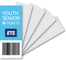 Youth/Senior 10 Ticket Strip