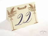 Double Side Palm Tree Banner Beach Tent Table Numbers Double Side Palm Tree Banner Beach Tent Table Numbers