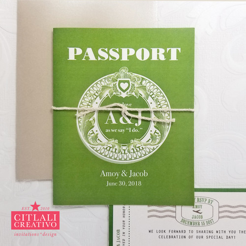 Vintage Filigree Passport Folded Wedding Invitations Vintage Filigree Passport Folded Wedding Invitations