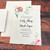 Floral Deckled Edge Wedding Invitations