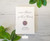Deckled Edge Wax Seal Save the Date Card