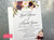 Watercolor Floral Roses Wedding Invitation
