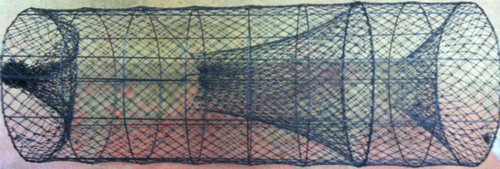 Texas Style Hoop Net  5-18" Steel Hoops  1" Mesh  Flat Flews