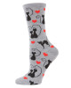 Love Cats Bamboo Blend Crew Socks