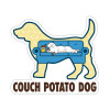 3" Sticker - Couch Potato Dog